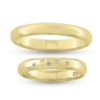 Billede af Vielses & Forlovelses ringe, 5* 0,005 w/vs. i damering, 8 kt.