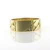 Billede af Herrering massiv lukket bund, plade 7,2*11,0mm 14kt m. brill. 0,03 w/vs.