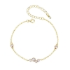 Billede af WiOGA Felicia armbånd forgyldt sølv m. ferskvandsperler (15,5-18 cm)