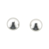 Billede af By Pind ørestikker sølv rhodineret halvkugle 8 mm blank