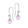 Billede af Spirit Icons Figaro øreringe sølv m. pink sten (6mm) + cz