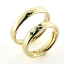 Billede af Vielses & Forlovelses ringe, 3* 0,01 ct. Sky blue i damering 14 kt. Billede af Vielses & Forlovelses ringe, 3* 0,01 ct. Sky blue i damering 14 kt.