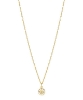 Billede af Lund Copenhagen Marguerit collier 9 mm forgyldt sølv (42-45 cm)