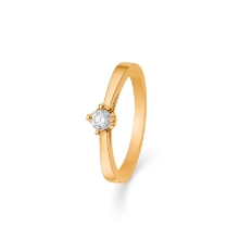 Billede af Mads Z 14 kt. ring "Crown Solitaire" m. 0,16ct. brill. W.VS str 56