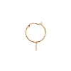 Billede af *STINE A ørering Flow Creol With Hammered Pendant forgyldt sølv (1 stk.)