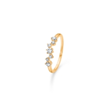 Billede af Mads Z "Gemma" ring 14 kt. guld m. diamanter (str. 52)