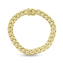 Billede af Armbånd panser facet br. 6,1 mm. 18,5 cm 14 kt.