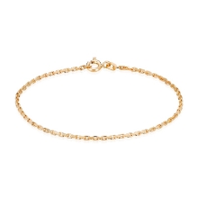 Billede af Armbånd anker facet 8kt t 0,60/br 1,6mm 18,5cm