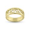 Billede af Ring med hjerter i guld