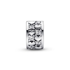 Billede af Pandora Clip Charm uendelig hjerter sølv med zirkonia