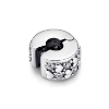 Billede af Pandora Clip Charm uendelig hjerter sølv med zirkonia