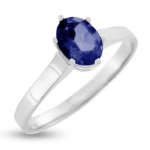 Billede af Ring "Glory" m. ægte safir (0,91 ct.) 14 karat hvidguld Billede af Ring "Glory" m. ægte safir (0,91 ct.) 14 karat hvidguld