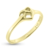 Billede af Ring "Cuddling Heart" i guld