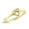 Billede af Ring "Cuddling Heart" i guld