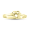 Billede af Ring "Cuddling Heart" i guld