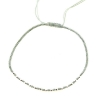 Billede af Classic by Pind Colorful ,knyttet armbånd støvet grøn  med sølv kugler 