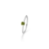 Billede af *Mads Z "Poetry Solitaire Peridot" ring sølv m. peridot str. 58