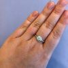 Billede af By Pind roset ring sølv rhodineret zirkoniasten str. 58