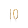 Billede af Mads Z "Poetry Hoop" ørecreoler 14 kt m. 0,24 ct w/si (20 mm)