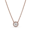 Billede af *Pandora Classic Elegance halskæde rose med syntetiske zirkonia 45 cm