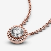 Billede af *Pandora Classic Elegance halskæde rose med syntetiske zirkonia 45 cm