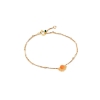 Billede af *ENAMEL Copenhagen Soleil Clementine armbånd sølv forgyldt (15,5 + 2cm)