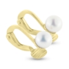 Billede af Øreclips fv. kulturperle 2* 6-6,5 mm. 8 kt. (tynd model)