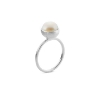 Billede af Susanne Friis Bjørner Ring sølv ferskvandsperle 8mm (str. 48-60)