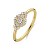 Billede af Spirit Icons Ascot ring large 14kt. guld med 0,43 ct w/vs diamanter (str. 48-60)