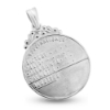 Billede af Vedhæng rund amulet med blodtype, dia. 26 mm. 925s.
