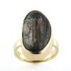 Billede af Ring fattet med natur sl. sten, 14 kt.