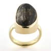 Billede af Ring fattet med natur sl. sten, 14 kt.