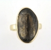 Billede af Ring fattet med natur sl. sten, 14 kt.