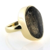 Billede af Ring fattet med natur sl. sten, 14 kt.
