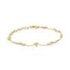 Billede af Studio Z "Tangled" armbånd forgyldt sølv m. cz (16-18 cm)