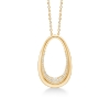 Billede af *Mads Z "Diamond Ellipse" vedhæng 14 kt. m. 0,17 ct. W.SI eksl. kæde