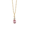 Billede af Mads Z "Leonora" vedhæng 14 kt. guld m. pink turmalin + brillant (ekskl. kæde)