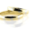 Billede af 1 par vielsesringe med Platin, 14 kt. + platin