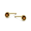 Billede af Spirit Icons Sky øreringe 14 kt. guld m. brandy citrin
