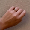 Billede af Mads Z "Carmen" ring 8 kt. guld m. cz (str. 50-60)