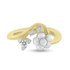 Billede af Hyldeblomst ring 14 kt. m. brillanter