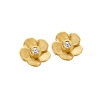 Billede af Spirit Icons Bloom ørestikker 14 karat guld med 0,04 ct. w/vs 
