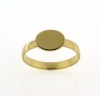 Billede af Ring m. oval plade 10*8 m/m. 8 kt.