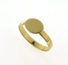 Billede af Ring m. oval plade 10*8 m/m. 8 kt.