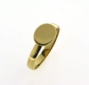 Billede af Ring m. oval plade 10*8 m/m. 8 kt.