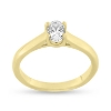 Billede af By Pind ring sølv forgyldt med oval zirkoniasten 4 grabber (str. 51-59)