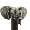 Billede af Elefant håndtag til træstok, massivt sølv