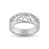 Billede af Ring med hjerter 14 kt. hvg.