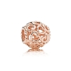 Billede af Pandora charm rose åbne hjerter rosaforgyldt metalblanding