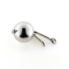 Billede af Lås kugle blank sølv rhd  12mm